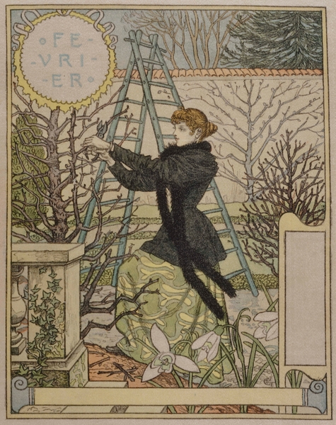 Février 1896-1898 Poster by Eugène Samuel Grasset Print