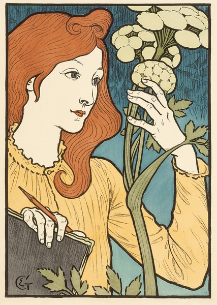 Salon des Cent 1894 Illustration by Eugène Samuel Grasset Print