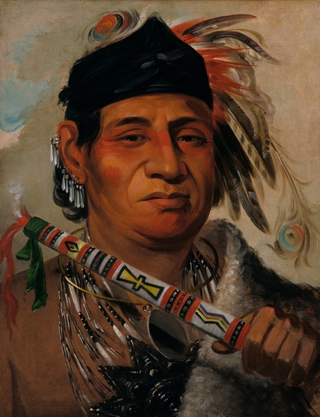 Mah-Kée-Mee-Teuv Grizzly Bear Chief of The Tribe 1831 Print