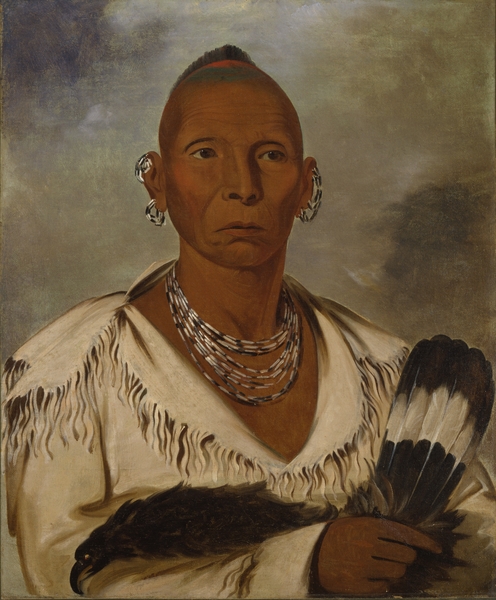 Múk-A-Tah-Mish-O-Káh-Kaik Black Hawk Prominent Sac Chief 1832 Print