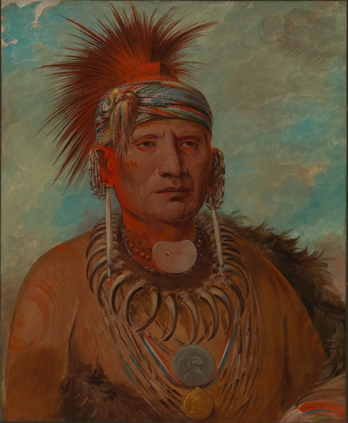 Neu-Mon-Ya Walking Rain War Chief 1844-1845 Print