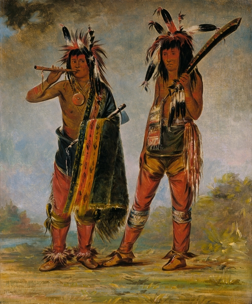 Two Young Men 1835 Print