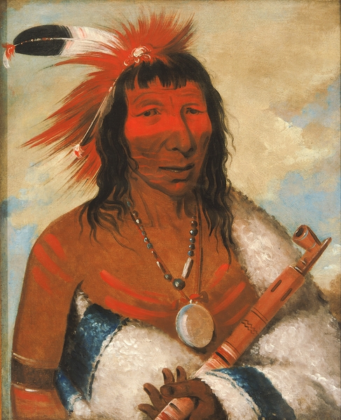 Wá-Nah-De-Túnk-Ah Big Eagle Or Black Dog Chief of The O-Hah-Kas-Ka-Toh-Y-An-Te Band 1835 Print