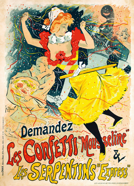 Les Confetti 1894 Posters by Georges Meunier Print