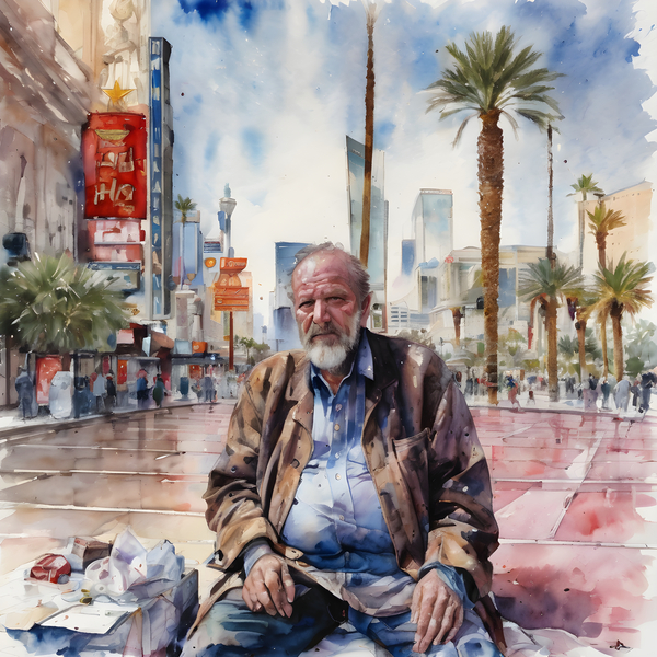 Watercolor “ Decisions Decisions Decisions” By Bruce Lazarus Print