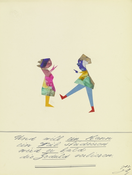 ‘Und will ein Mann ein Weib studieren …’ 1932  My Pictures Become Wilder and Wilder By John Elsas Print