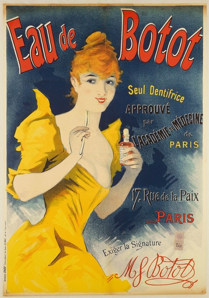Eau De Botot 1896 Poster by Jules Chéret Print