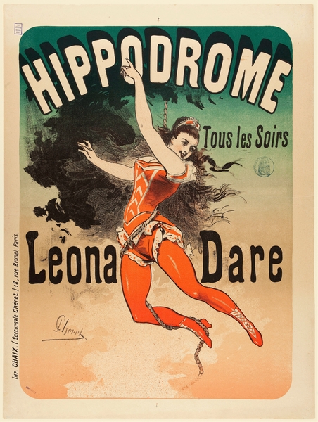Léona Dare 1882 Poster by Jules Chéret Print