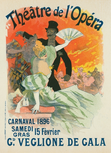 Carnaval 1896. Grand Veglione De Gala 1896 Poster by Jules Chéret Print