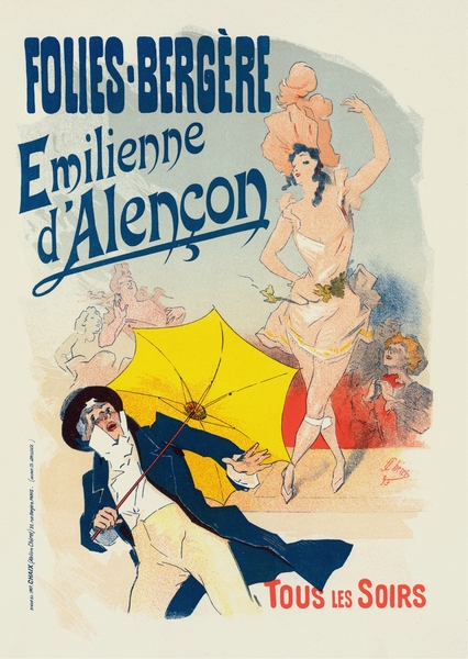 Émilienne D’alençon 1898 Poster by Jules Chéret Print