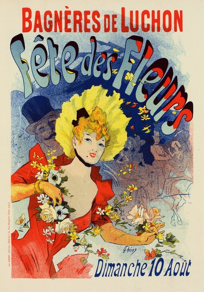 Fête Des Fleurs De Bagnères-De-Luchon 1898 Poster by Jules Chéret Print