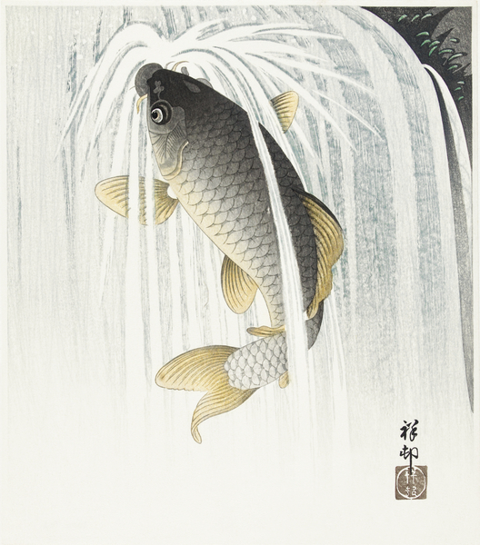 Carp 1935 by Ohara Koson 1877-1945. Print