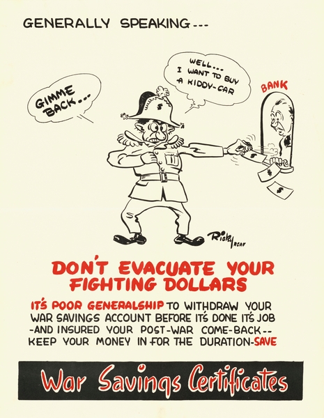 Don’t Evacuate Your Fighting Dollars Print