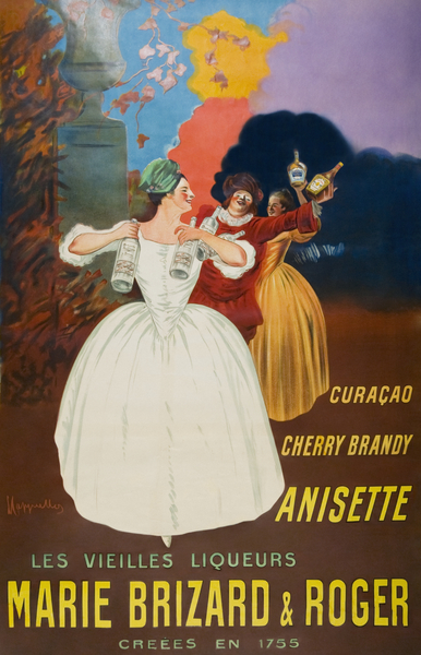 The old liqueurs Marie Brizard & Roger 1912 by Leonetto Cappiello Print
