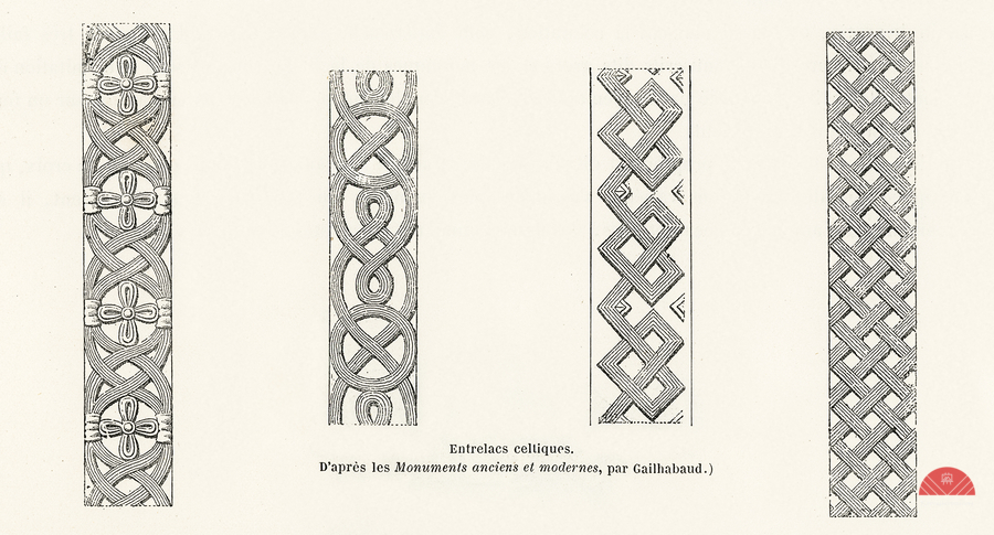 Antique illustration. 1888 edition Lornement Polychrome by Albert Racine 1825–1893.  Print