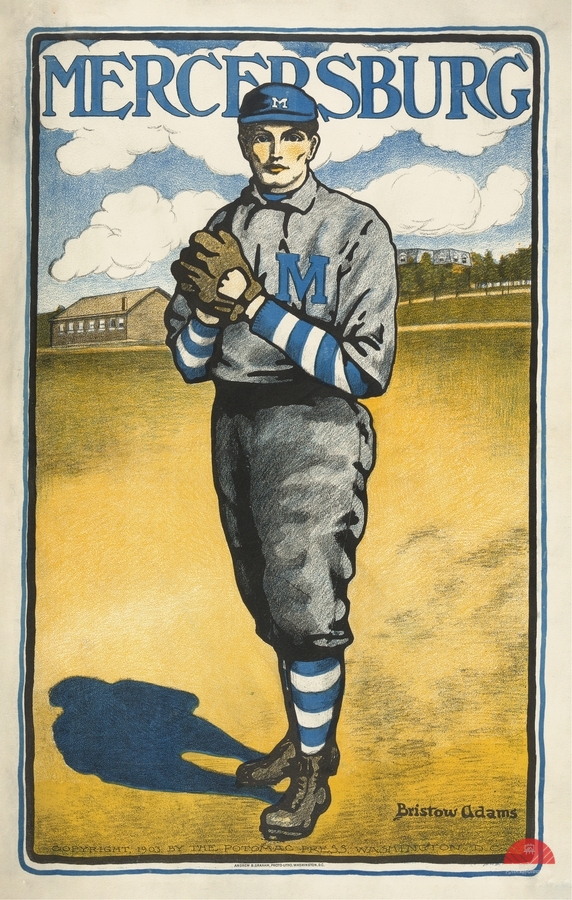 Mercersburg 1903 Poster by Bristow Adams American 1875 – 1956  Print