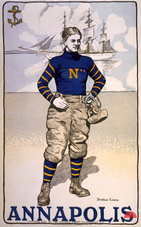 Annapolis 1902 Poster by Bristow Adams American 1875 – 1956  Print