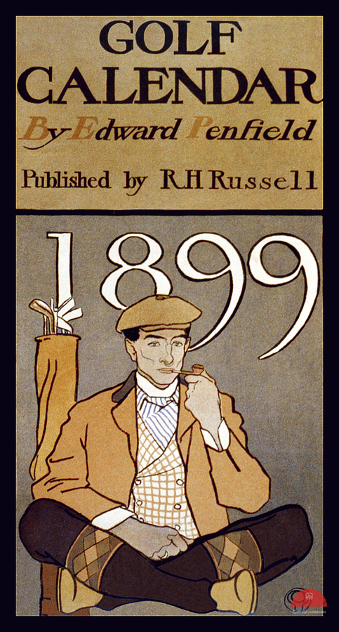 Golf Calendar 1899 by Edward Penfield  Print