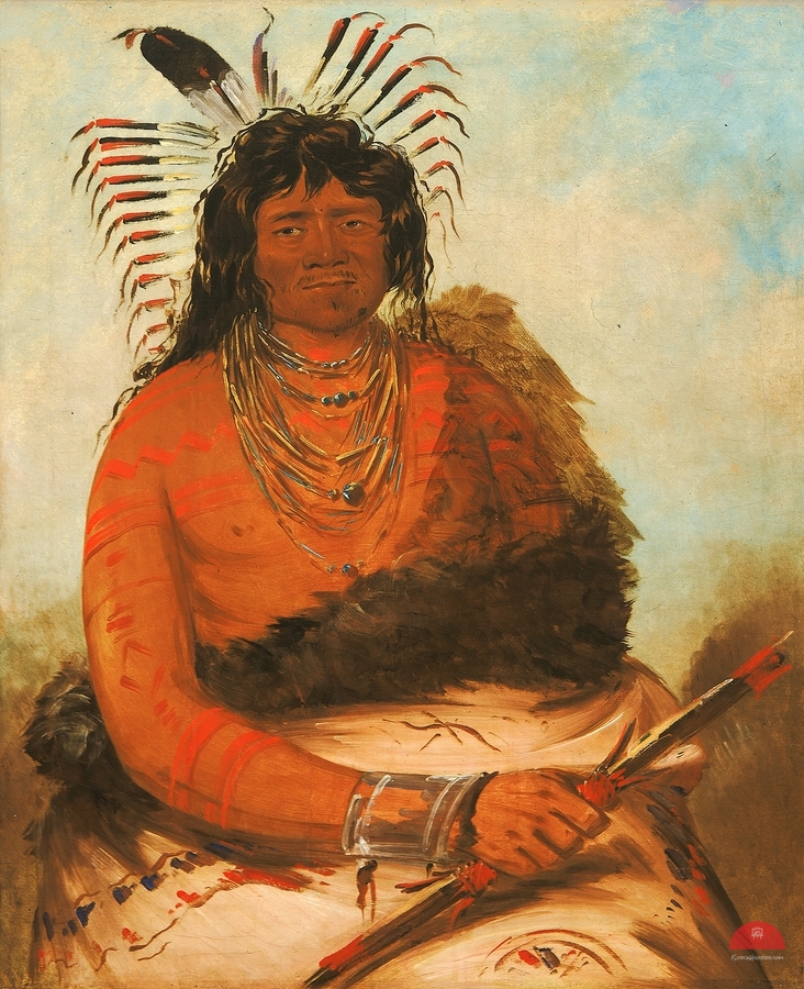 Háh-Nee The Beaver a Warrior 1834  Print