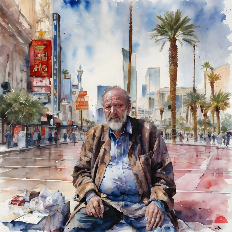 Watercolor “ Decisions Decisions Decisions” By Bruce Lazarus  Print