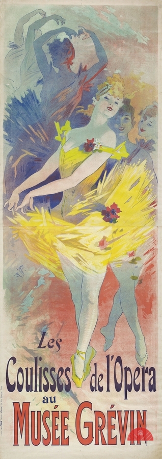 Coulisses de l’opera au Musée Grévin 1891 Poster by Jules Chéret  Print