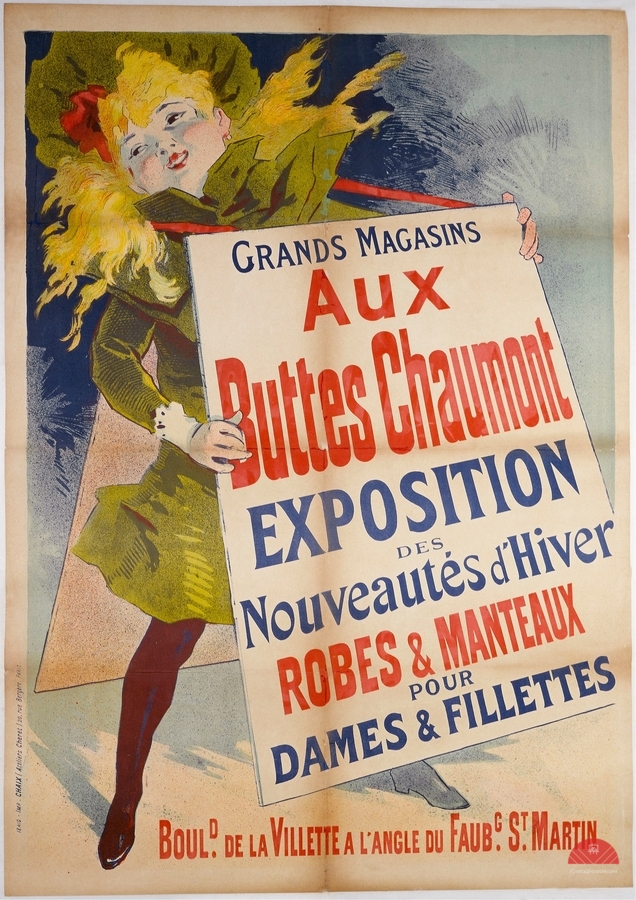 Aux Buttes Chaumont 1890 Poster by Jules Chéret  Print