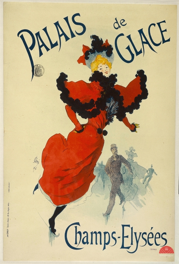 Palais De Glace Champs-Elysées 1894 Poster by Jules Chéret  Print