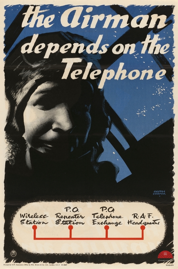 The Airman Depends on the Telephone  Print