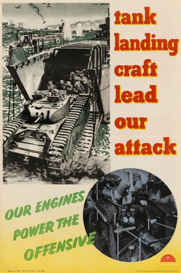 Tank Landing Craft Lead Our Attack  Print
