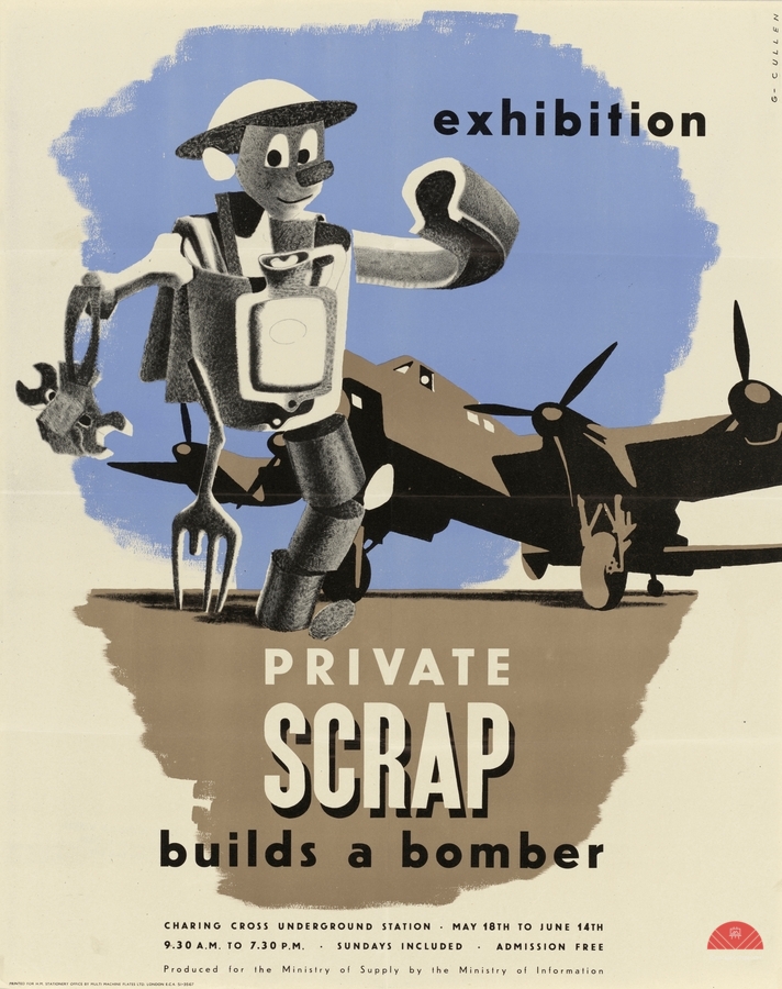 Private Scrap Builds a Bomber  Print