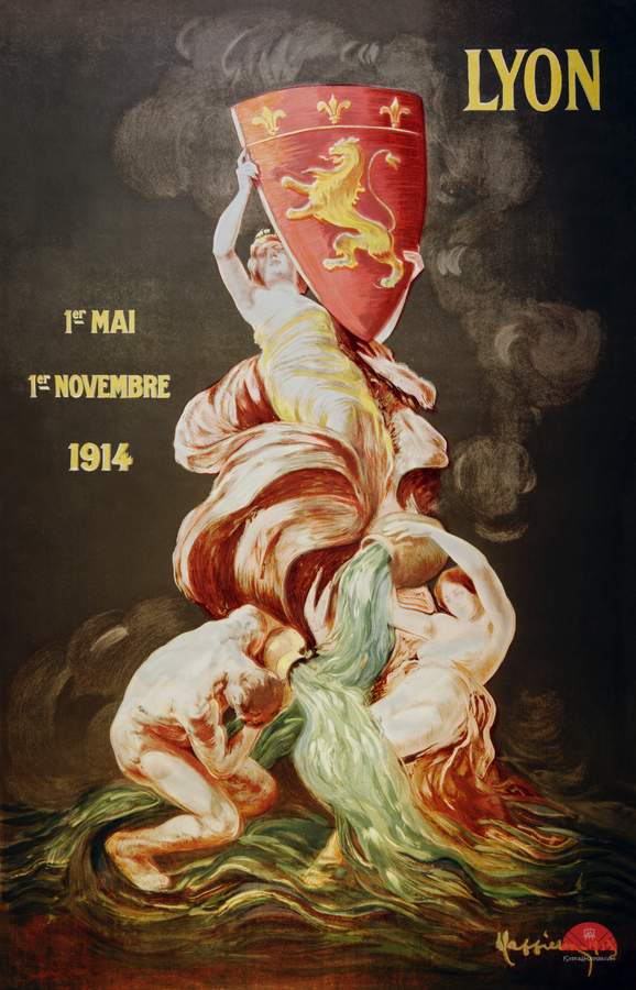 Lyon international exhibition 1914 by Leonetto Cappiello  Print