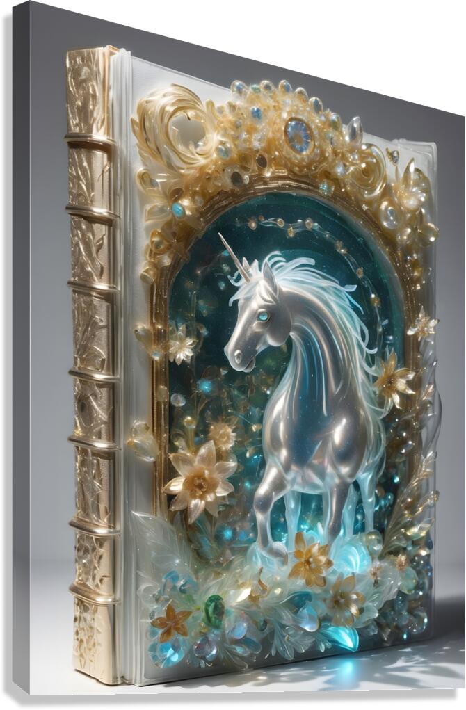 Fabled Horse Book By ISHISH Canvas Print