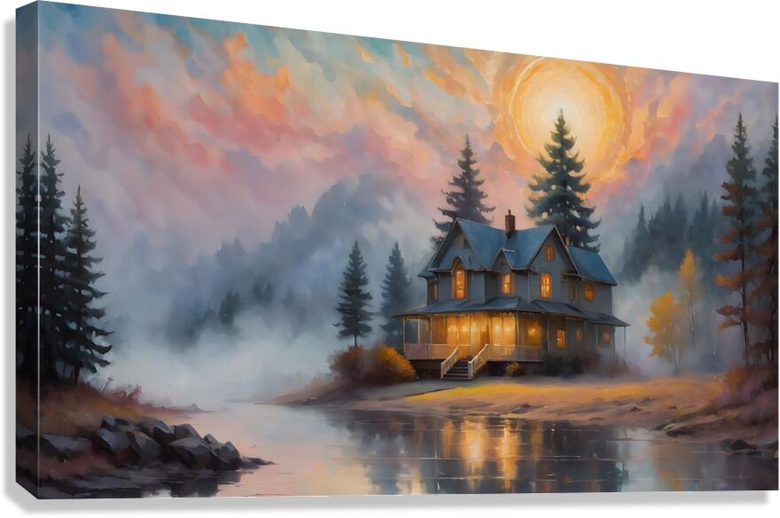 Whispering Clouds By ISHISH Canvas Print