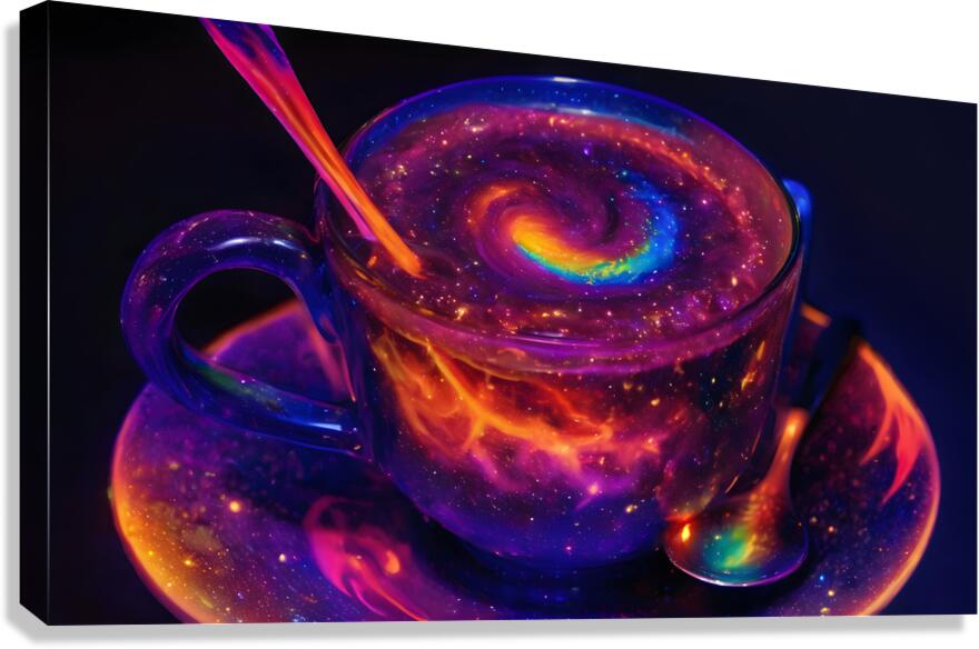  Cosmic Coffee Mug By ISHISH Canvas Print