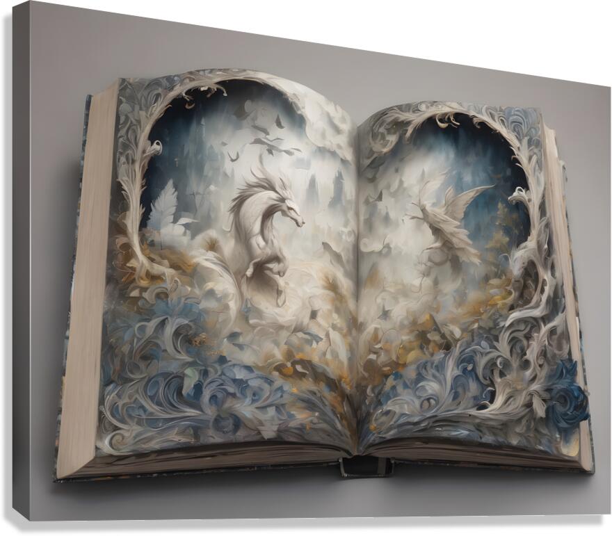Fabled Fairy Book By ISHISH Canvas Print