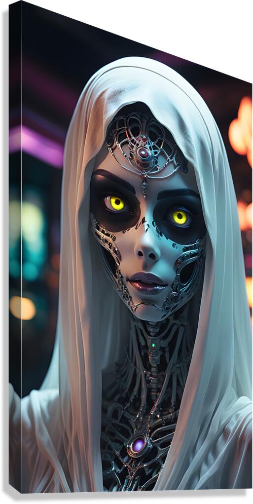 A Beautiful  Titanium Ghost Nymph By ISHISH Canvas Print