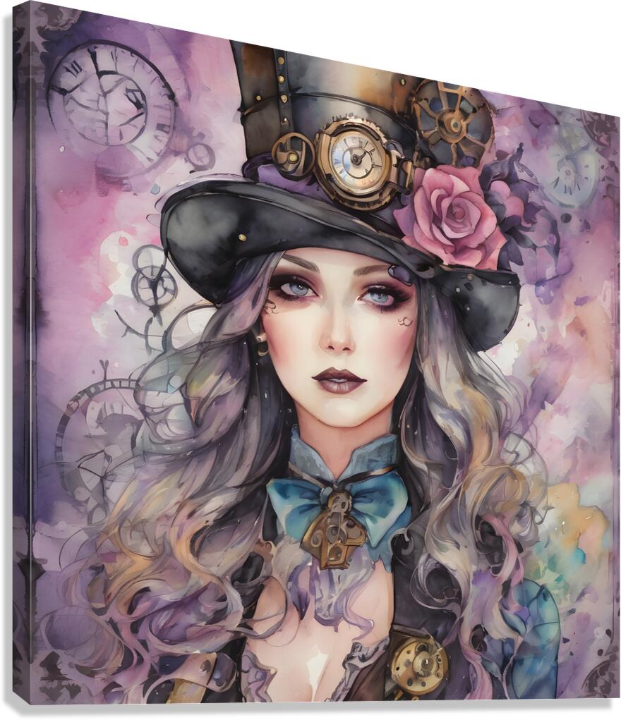 Lady Dreamy By ISHISH Canvas Print