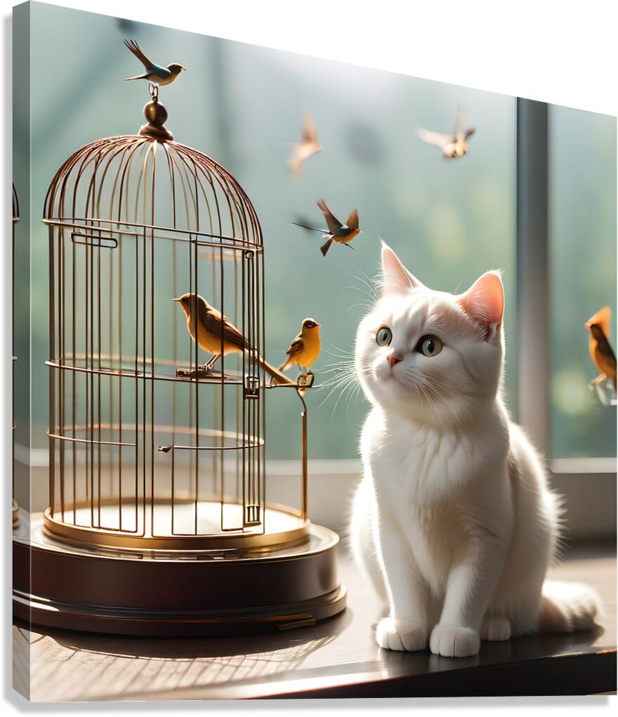 Its My Birdie By ISHISH Canvas Print