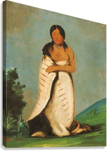 Hee-Láh-Dee Pure Fountain Wife of The Smoke 1832 Canvas Print