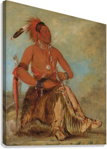 Nóm-Ba-Mon-Nee Double Walker a Brave 1832 Canvas Print