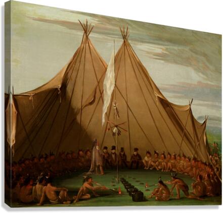 Sioux Dog Feast 1832-1837 Canvas Print