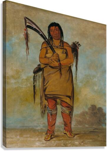 Wáh-Chees a Brave 1835 Canvas Print