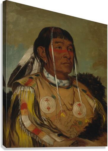 Sha-Có-Pay The Six Chief of The Plains Ojibwa 1832 Canvas Print
