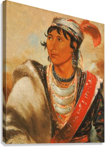 Láh-shee The Licker called ‘Creek Billy’ 1838 Canvas Print