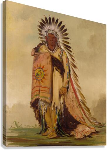 Wán-Ee-Ton Chief of The Tribe 1832 Canvas Print