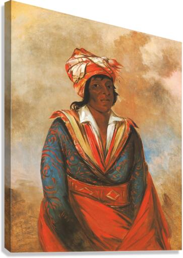 Kút-tee-o-túb-bee How Did He Kill a Noted Brave 1834 Canvas Print