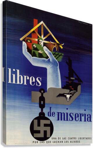 Libres de Miseria Canvas Print