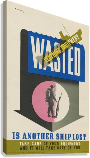 Wasted Clothing Equipment is Another Ship Lost Canvas Print