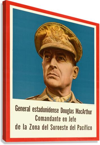 General Estadunidense Douglas MacArthur Canvas Print