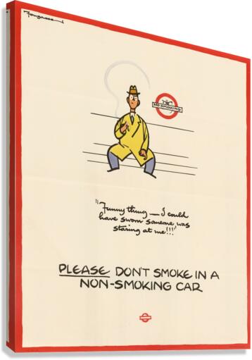 Please Don’t Smoke in a Non-Smoking Car Canvas Print